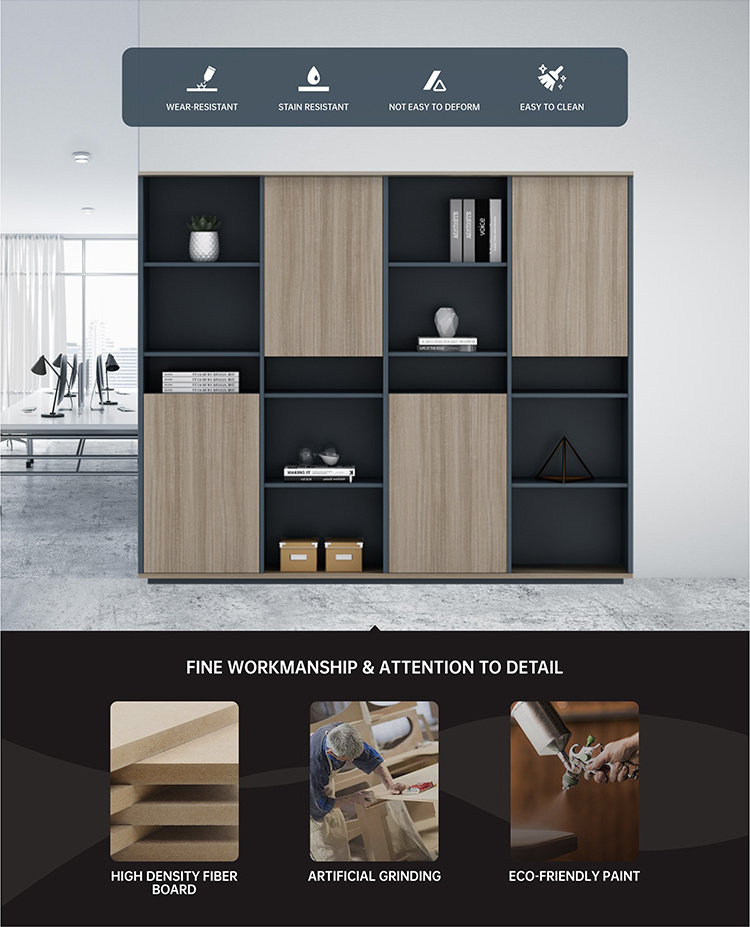 New arrival File Cabinet Customized Modern Design MDF Tall Storage Office Filing Cabinet Office Furniture