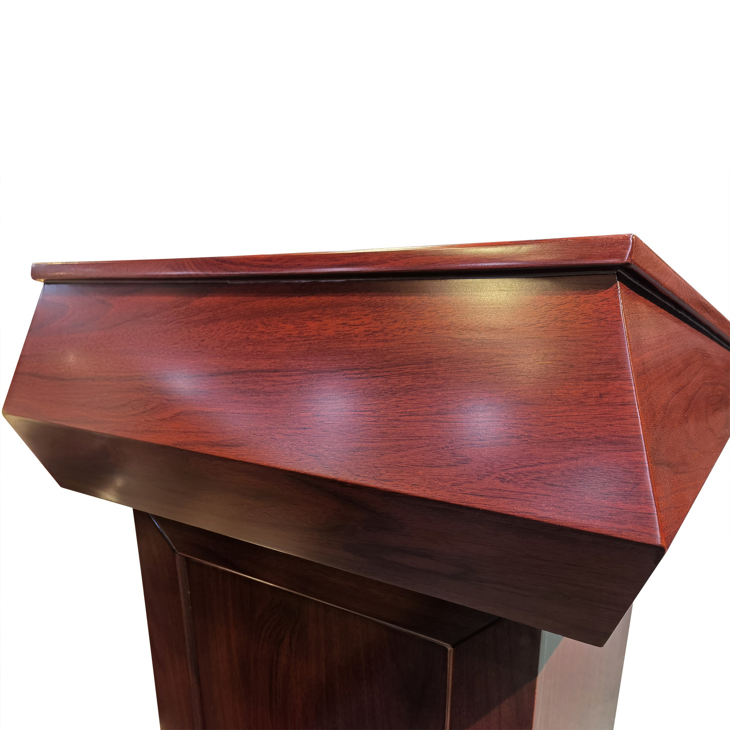 Wholesale High End Podium Church Wood Rostrum Pulpit Speech Lectern Stands Wooden Podium