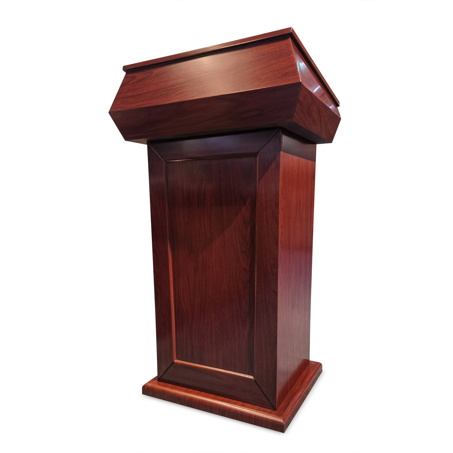 Wholesale High End Podium Church Wood Rostrum Pulpit Speech Lectern Stands Wooden Podium