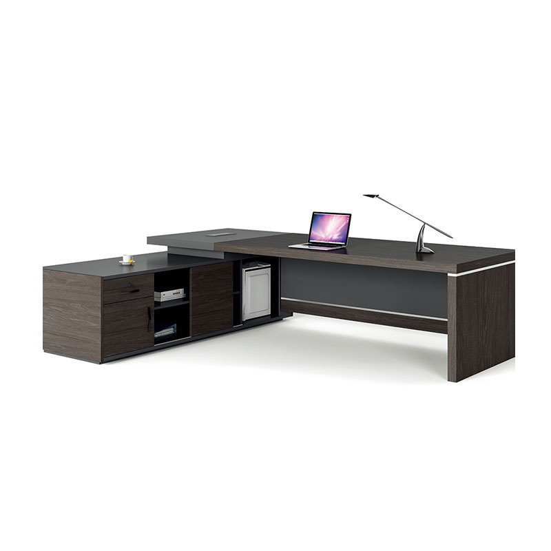 Executive Office Furniture L Shaped Computer Desk Office Table Modern  Melamine Office Desk Furniture