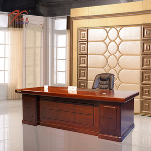 CEO I shape luxury executive desk office computer table classic traditional wooden manager boss office desks