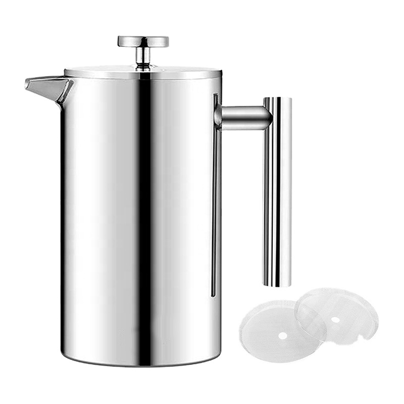 Wholesale Stainless Steel French Press Coffee Pot Portable French Coffee and Tea Press Maker