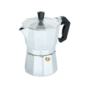 Silver Stovetop Espresso Maker Aluminum Moka Pot Coffee Set Espresso Coffee Maker Moka Pot