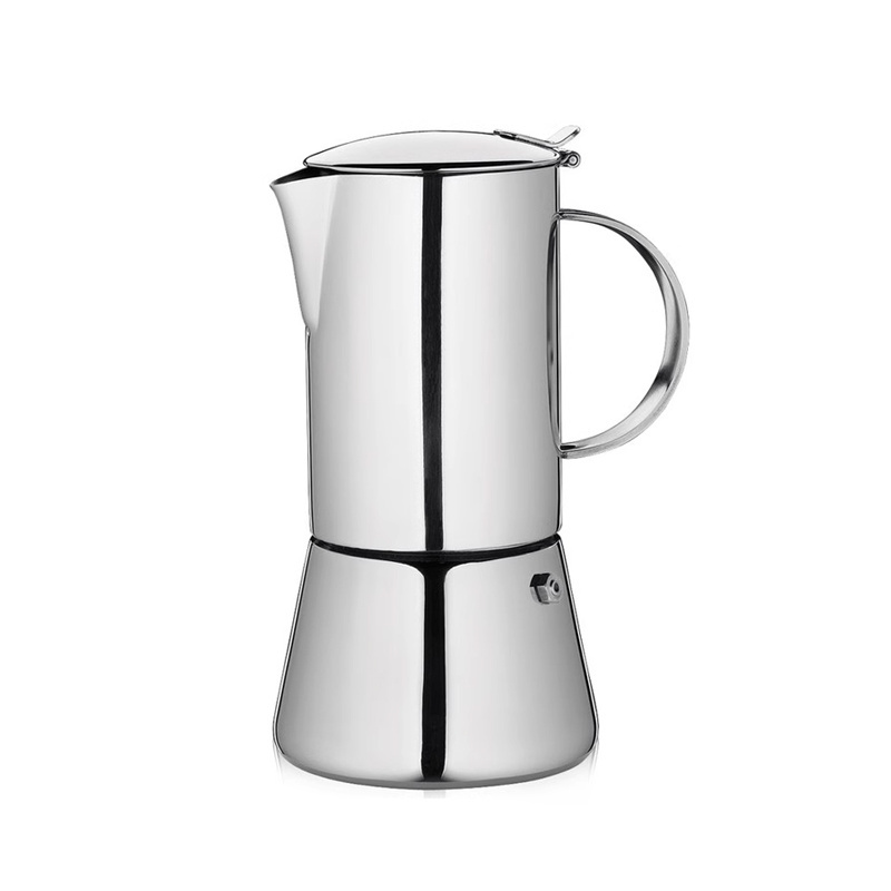 Induction Stovetop Stainless Steel Industrial Espresso Cafe Stovetop Espresso and Coffee Maker