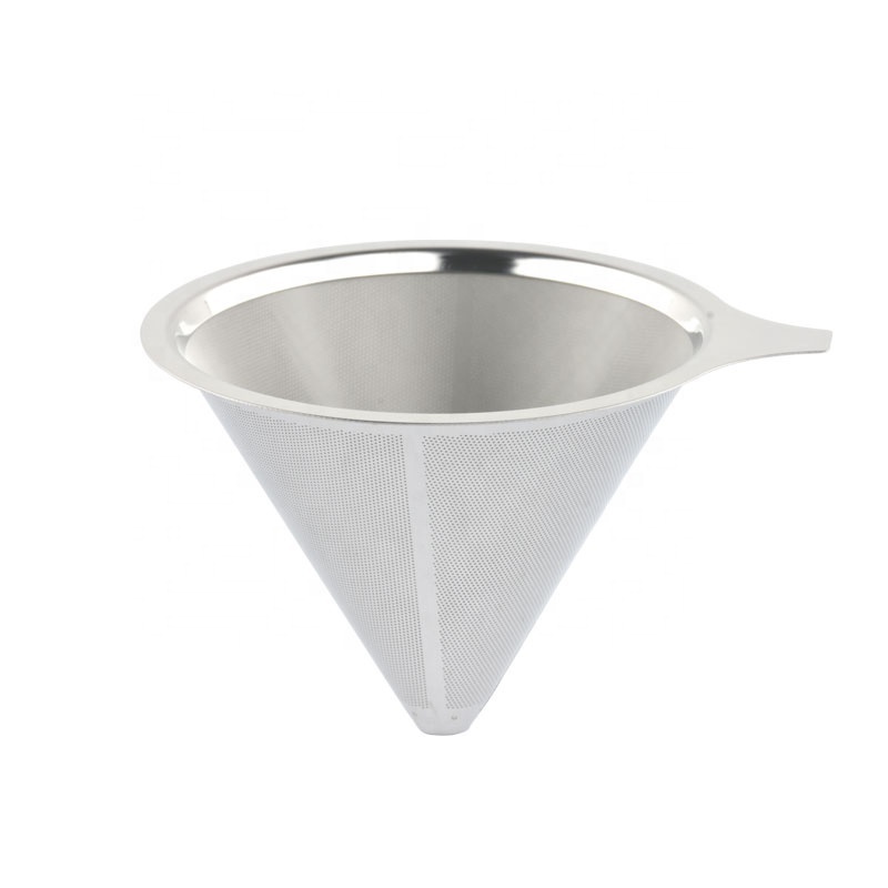 Coffee Tool Reusable Metal Mesh Coffee Filter Stainless Steel Pour Over Dripper Coffee Maker