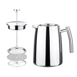 Factory Supply Hand Tea and Coffee Filter Stainless Steel Coffee Press French Portable