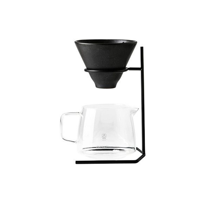 Reusable Black Metal Coffee Filter Cup Holder Reusable Pour Over Coffee Station Coffee Dripper Stand