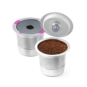 High Quality  Coffee Machines Empty K-cup Coffee Pod Reusable Stainless Steel Coffee Capsule for Keurig