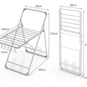 Wholesale Heavy Duty Standing Clothes Drying Rack Foldable Laundry Dryer Rack for Indoor and Outdoor