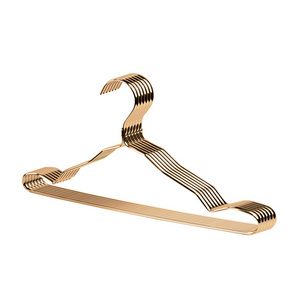 China Suppliers Non Slip Coat Hanger Brass Clothing Rack