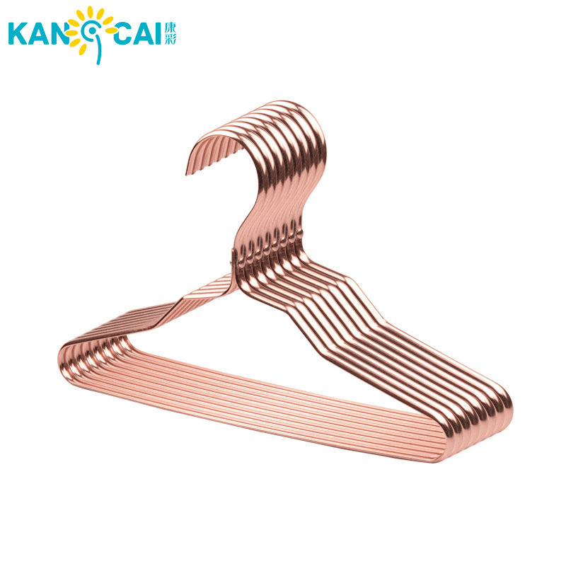 Factory price pink copper baby clothes hangers for kids