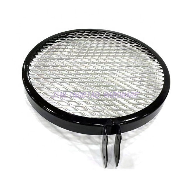 Outdoor Heavy Duty Fire Pit Round Grill BBQ Cooking Grate/ Barbecue Grill Net 304 Stainless Steel Round Non Stick BBQ Wire Mesh