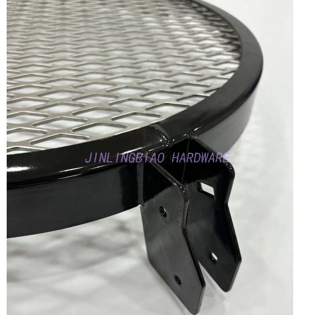 Outdoor Heavy Duty Fire Pit Round Grill BBQ Cooking Grate/ Barbecue Grill Net 304 Stainless Steel Round Non Stick BBQ Wire Mesh