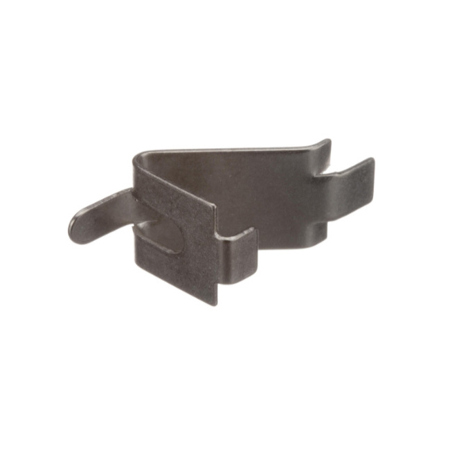 Custom Stainless Steel Sheet Leaf Bracket Stamping Metal Flat Clamp Contact Retaining V Shape Spring Clips