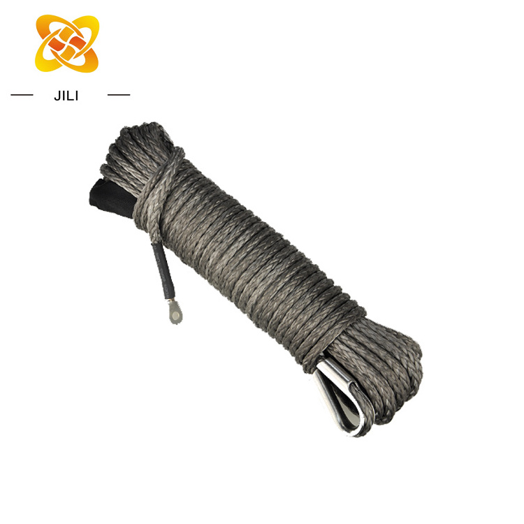 High Strength 1/4 Feet x 7000LBS 15m UHMWPE  Rope  Winch ATV UTV Synthetic Winch Rope