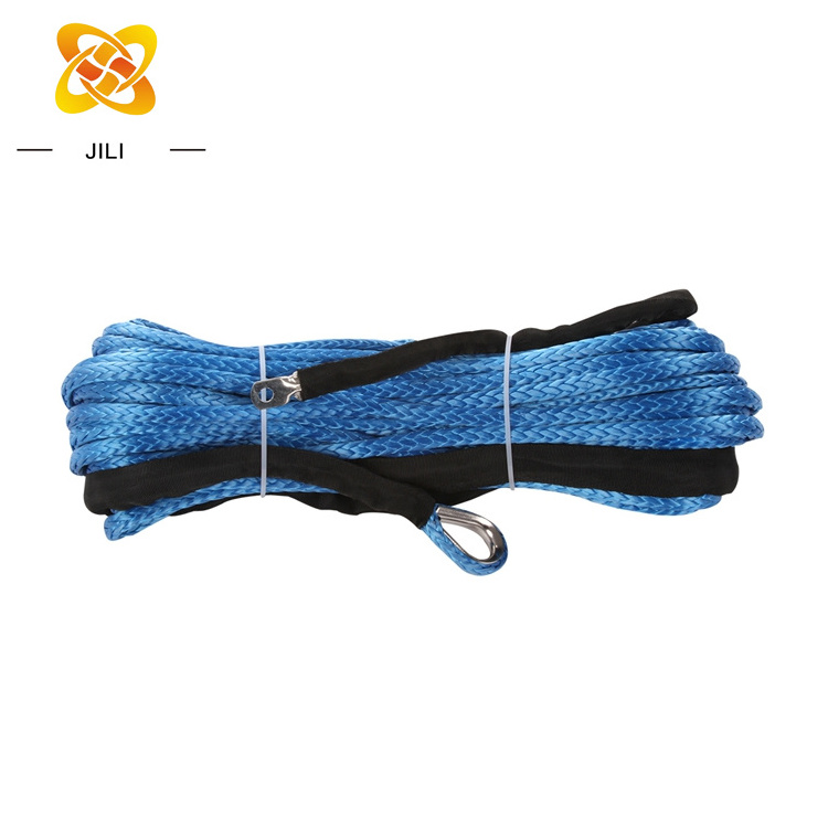 High Strength 1/4 Feet x 7000LBS 15m UHMWPE  Rope  Winch ATV UTV Synthetic Winch Rope