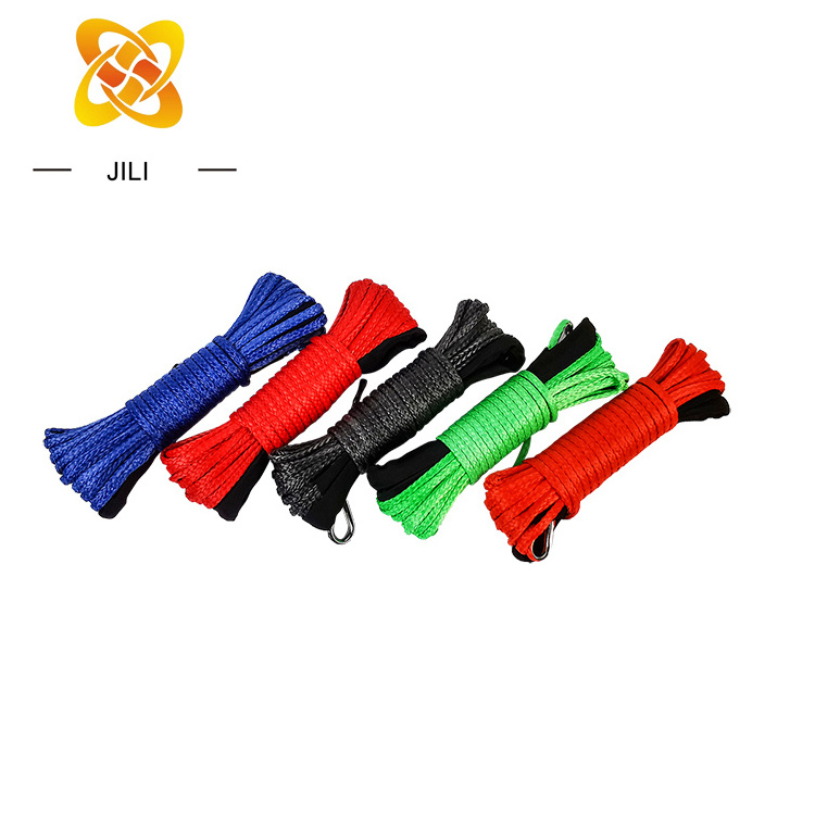 High Strength 1/4 Feet x 7000LBS 15m UHMWPE  Rope  Winch ATV UTV Synthetic Winch Rope