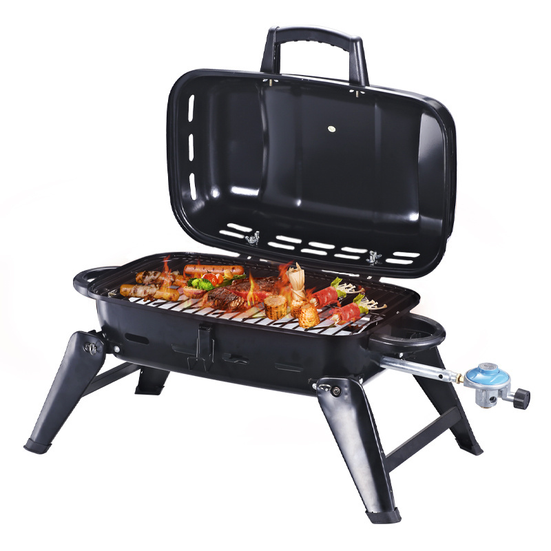 Manufacturer Supplier Camping Barbecue Folding portable BBQ Gas Grill gas bbq grill outdoor stainless steel