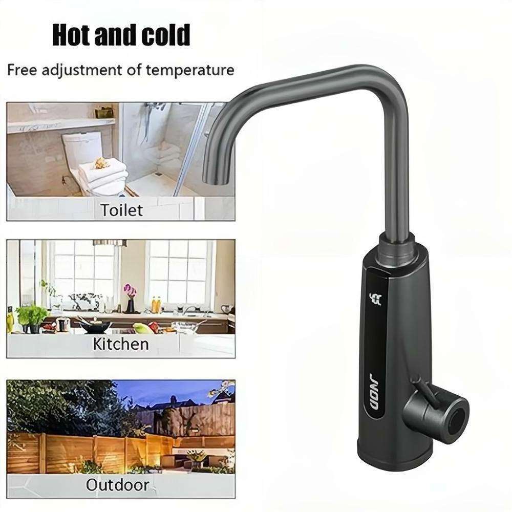 Smart LED Digital Display 3200w Instant Tankless House Water Heater Heating Electric Faucet Tap Ipx5 Wall Mounted Electric Tap