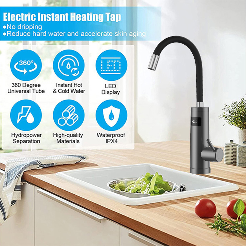 Instant Hot Water Faucet Electric Tap Bathroom Kitchen Hot Sale 3200w Instant Electric Heating Hot Water Heater Faucet