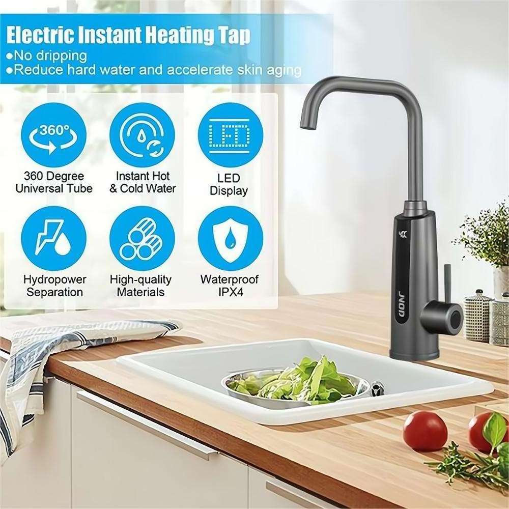 Smart LED Digital Display 3200w Instant Tankless House Water Heater Heating Electric Faucet Tap Ipx5 Wall Mounted Electric Tap