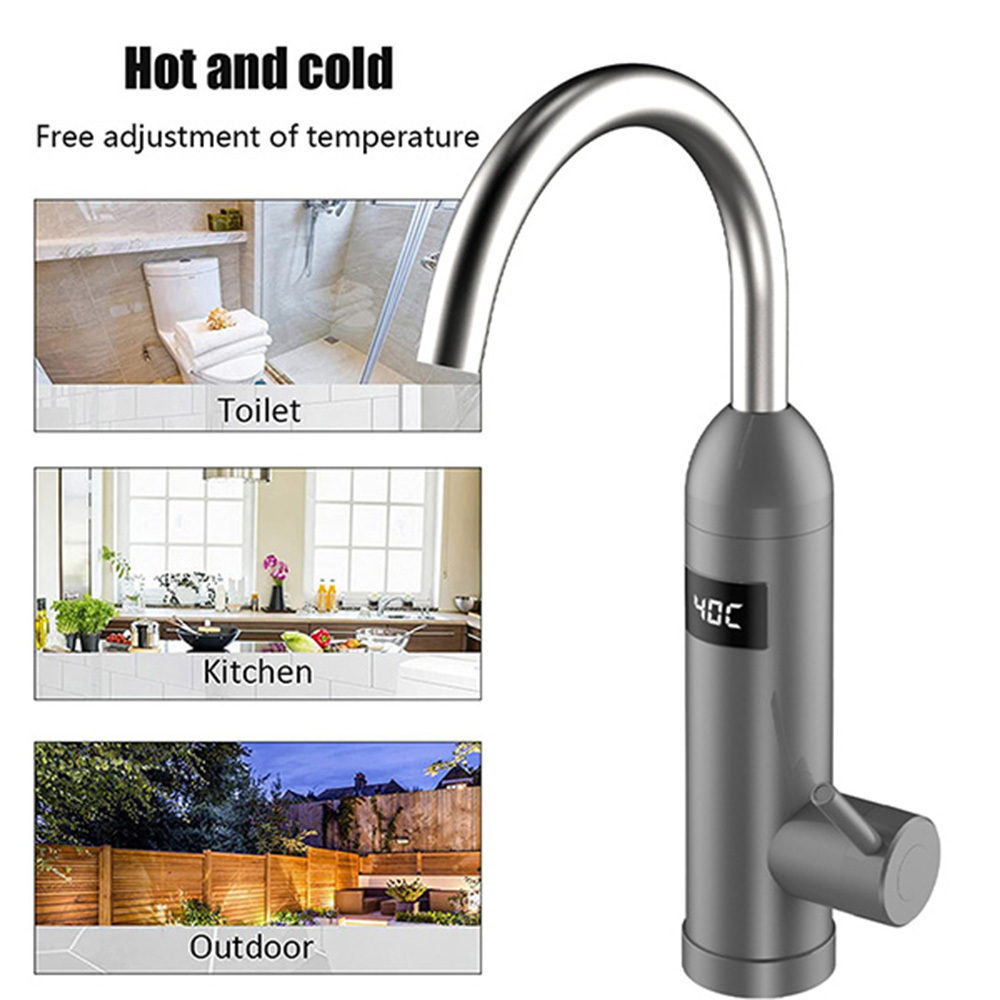 Electric Instant Heating Faucet Adjust the Switch Handle 3200w 3 Seconds Heating Water Faucet Kitchen Accessory