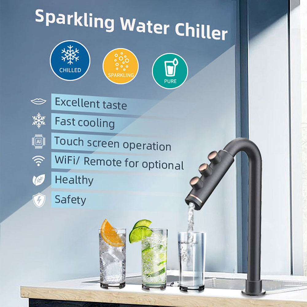 5 In 1 Under counter Water Chiller Boiling Tap Hot Chilled And Sparkling All In One Faucet Sparkling Hot And Cold Water Tap