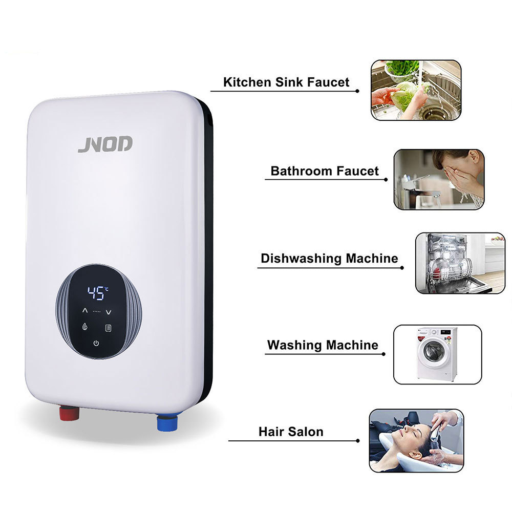 JNOD 230V Smart Water Heater with Wifi Control Instantaneous Hot Water Heater Tankless