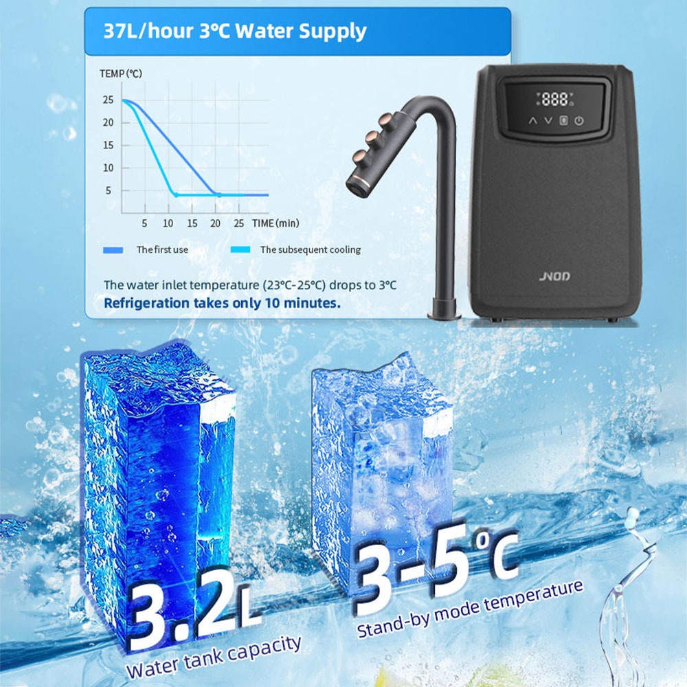 5 In 1 Under counter Water Chiller Boiling Tap Hot Chilled And Sparkling All In One Faucet Sparkling Hot And Cold Water Tap