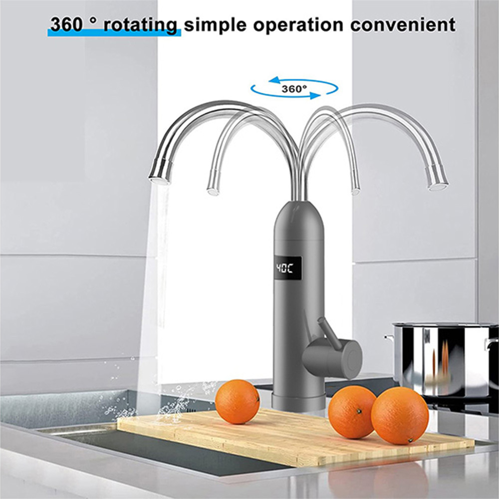 Electric Instant Heating Faucet Adjust the Switch Handle 3200w 3 Seconds Heating Water Faucet Kitchen Accessory