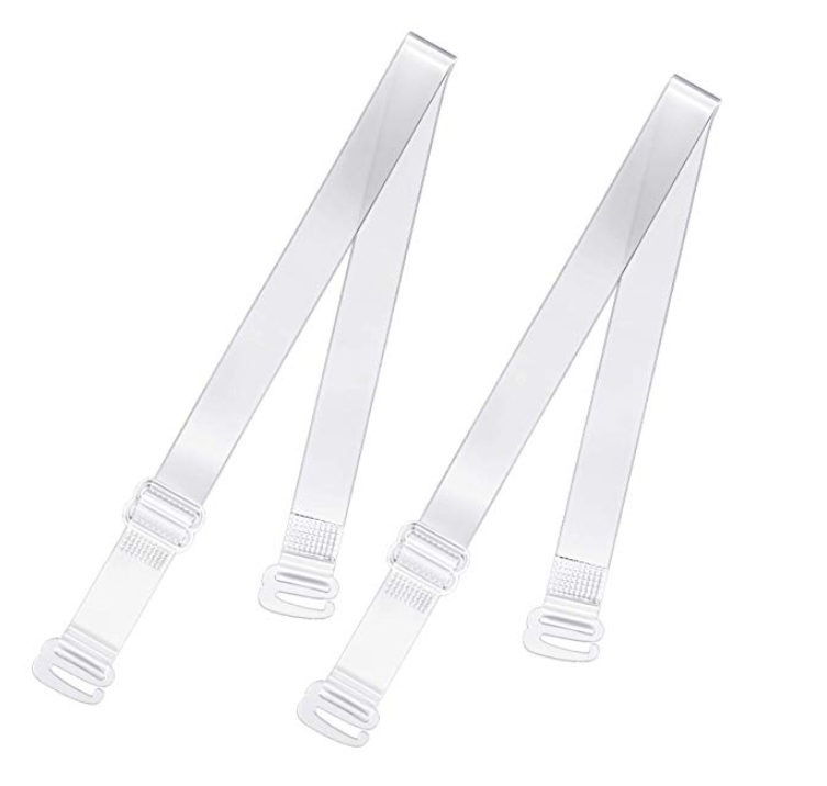 Women's Invisible No-slip Bra Strap Bra Strap Adjuster Sliders for Underwear Adjustable Shoulder Elastic Clear Strap