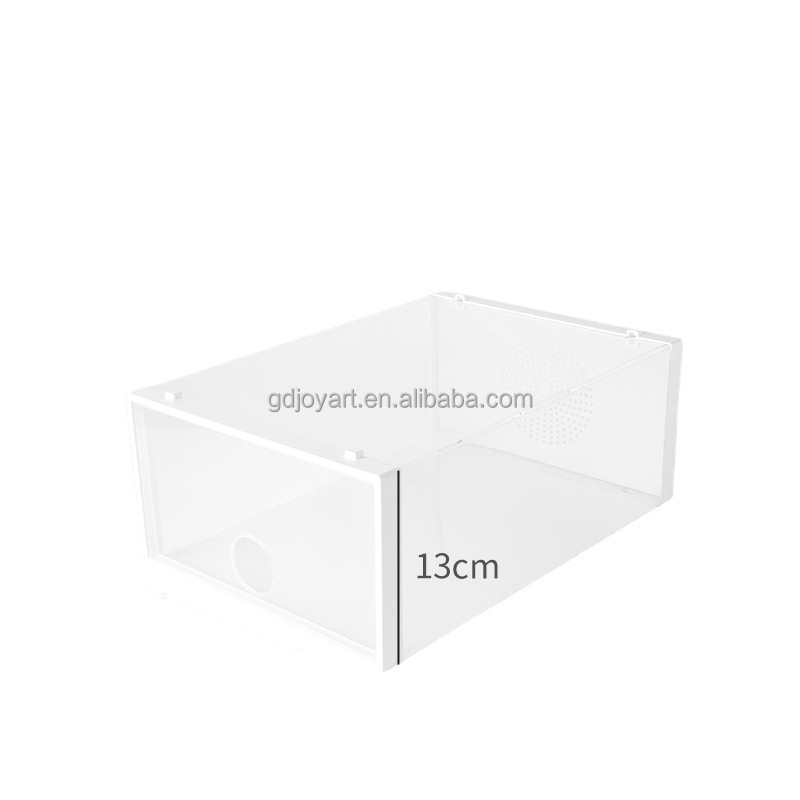 Customizable 2023 hot sale simple Folding shoe storage box stacked Drawer type shoe rack