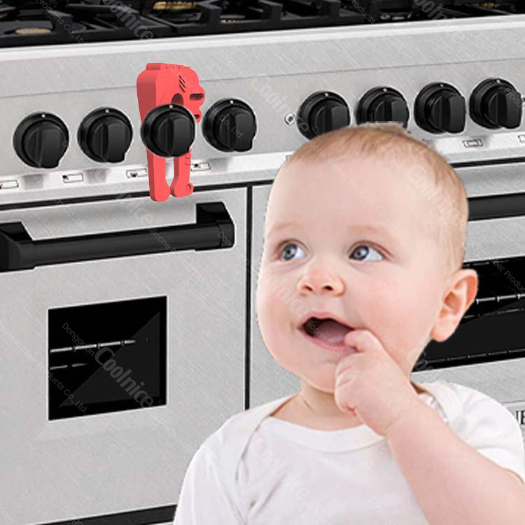 Crocodile Cute Shape Silicone Safety Children Kitchen Stove Gas Knob Covers gas stove baby proof knobs safety locks