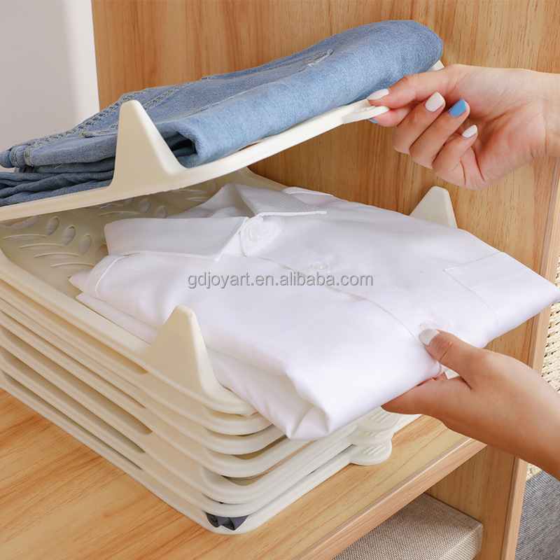 New arrival wholesale stackable clothes organizer closet storage closet organizer and shirt folder