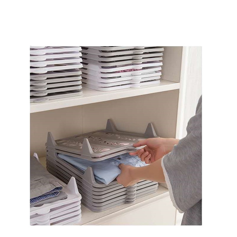 New arrival wholesale stackable clothes organizer closet storage closet organizer and shirt folder