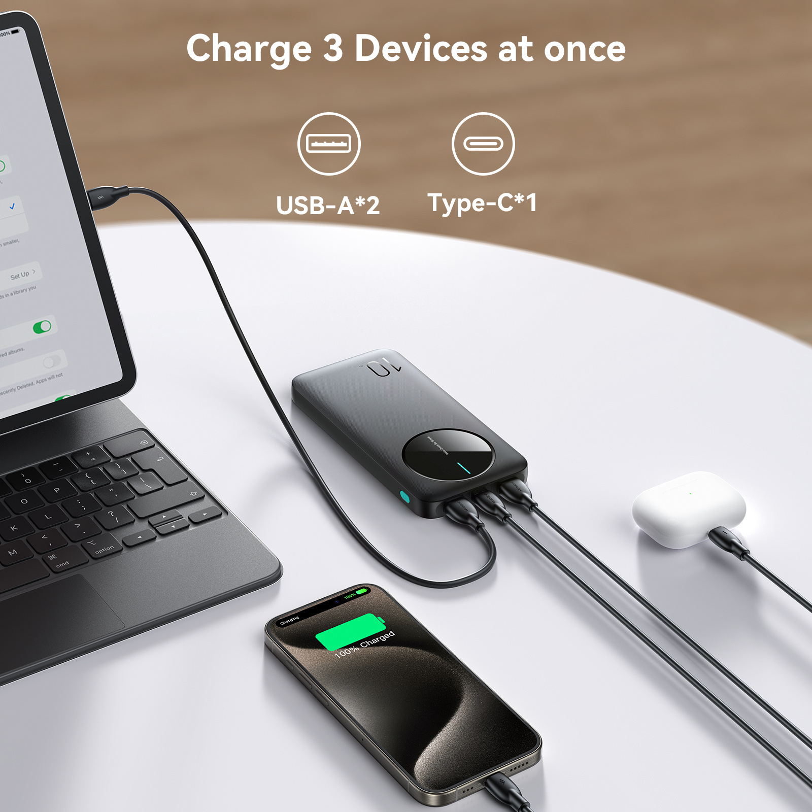 JOYROOM 2-year Warranty PD 12W Fast Charging High Capacity 10000mah Powerbank Smart Phone Power Banks