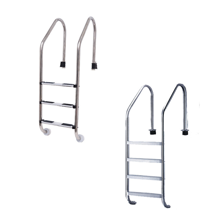 Factory Price Stainless Steel 304 Swimming Pool Ladder Outdoor With Safety Handrail For Pool Ladder