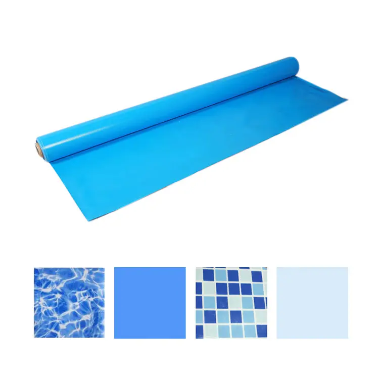 PIKES 1.2mm and 1.5mm  Swimming Pool Liner  Ocean Blue and white Pool PVC Liner  for vinyl pool