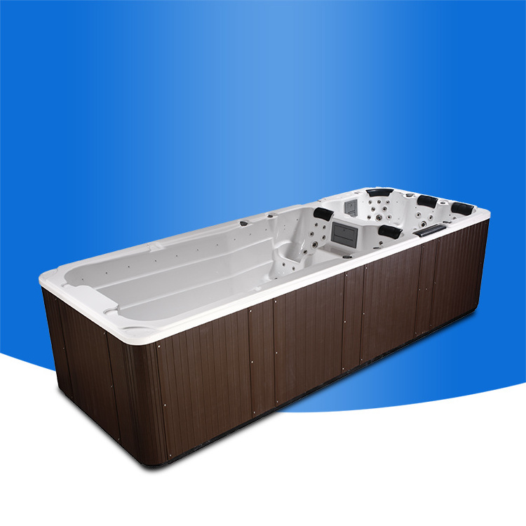 Factory Endless Heated Swim-Spa-Precio Overflow Hottub Outdoor Spa Pool