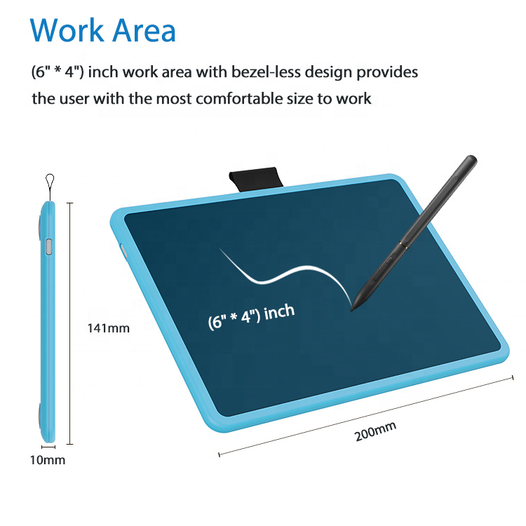 New Arrival Digital Graphic Design Tablet with Digital Pen Graphic Drawing Tablet 8192 Digital Graphic Tablet for Multidevice