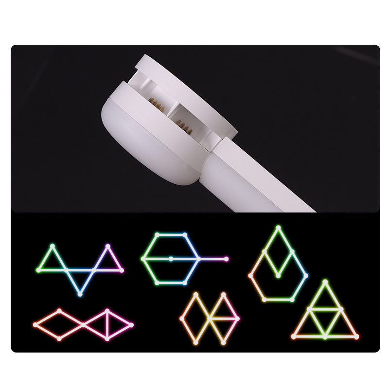 Diy Smart Led Wall Light Bars For Gaming Remote APP Control Music Sync For Bedroom Home Decoration Rgb Smart Wall Lamp