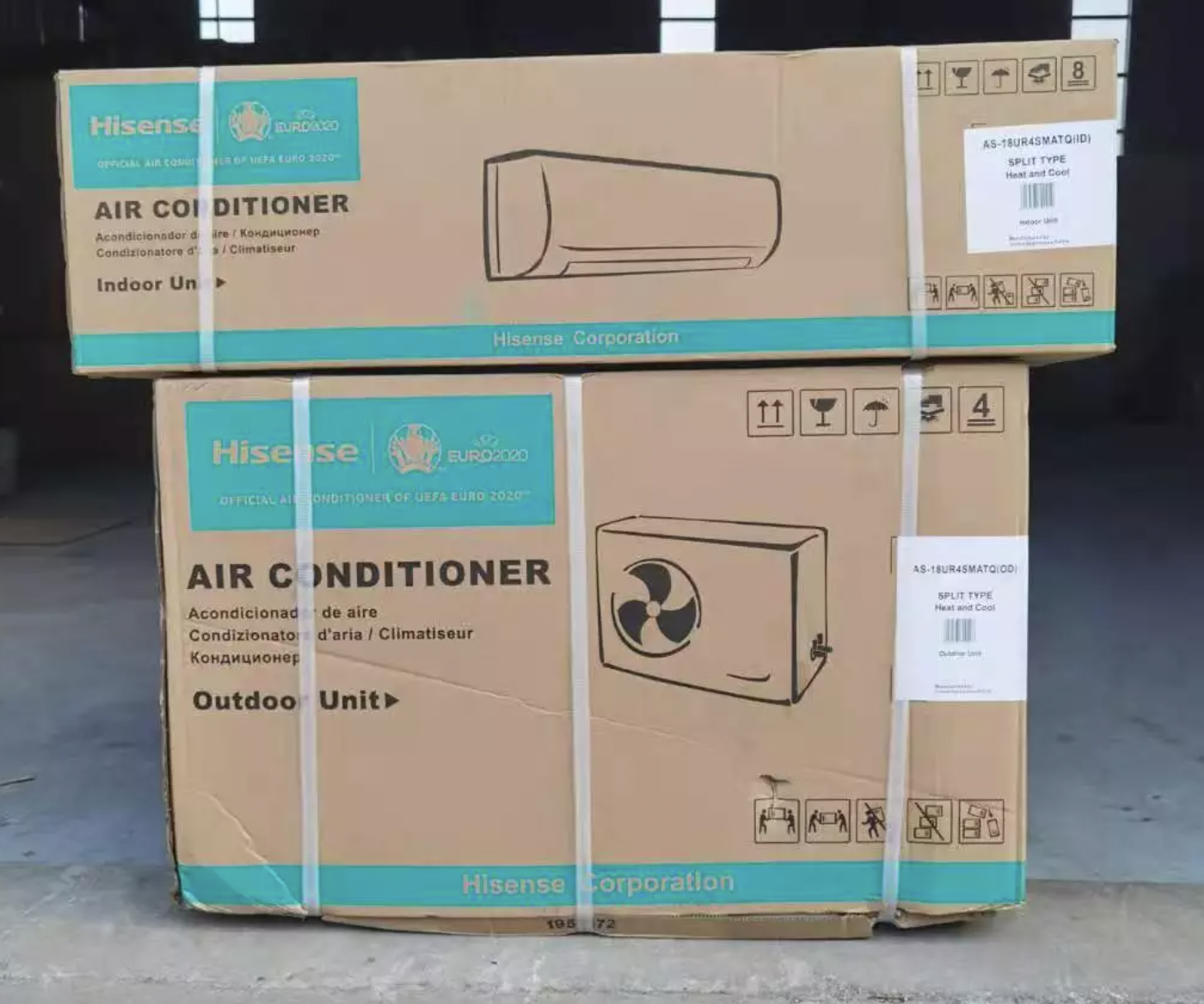 18000BTU Split Type Wall Mounted Samsung Air Conditioner R410A Window Power Battery Outdoor Room Cooling Only Factory Foshan