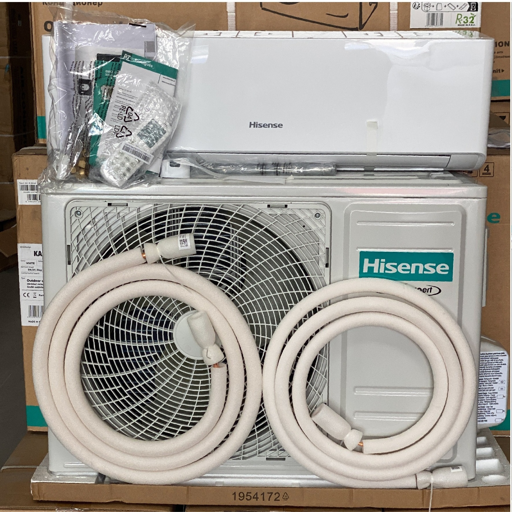 Hisense Midea TCL Daikin 1hp air conditioners of split type aircon air conditioning system 9000btu gas R410a R32 EURO 220v