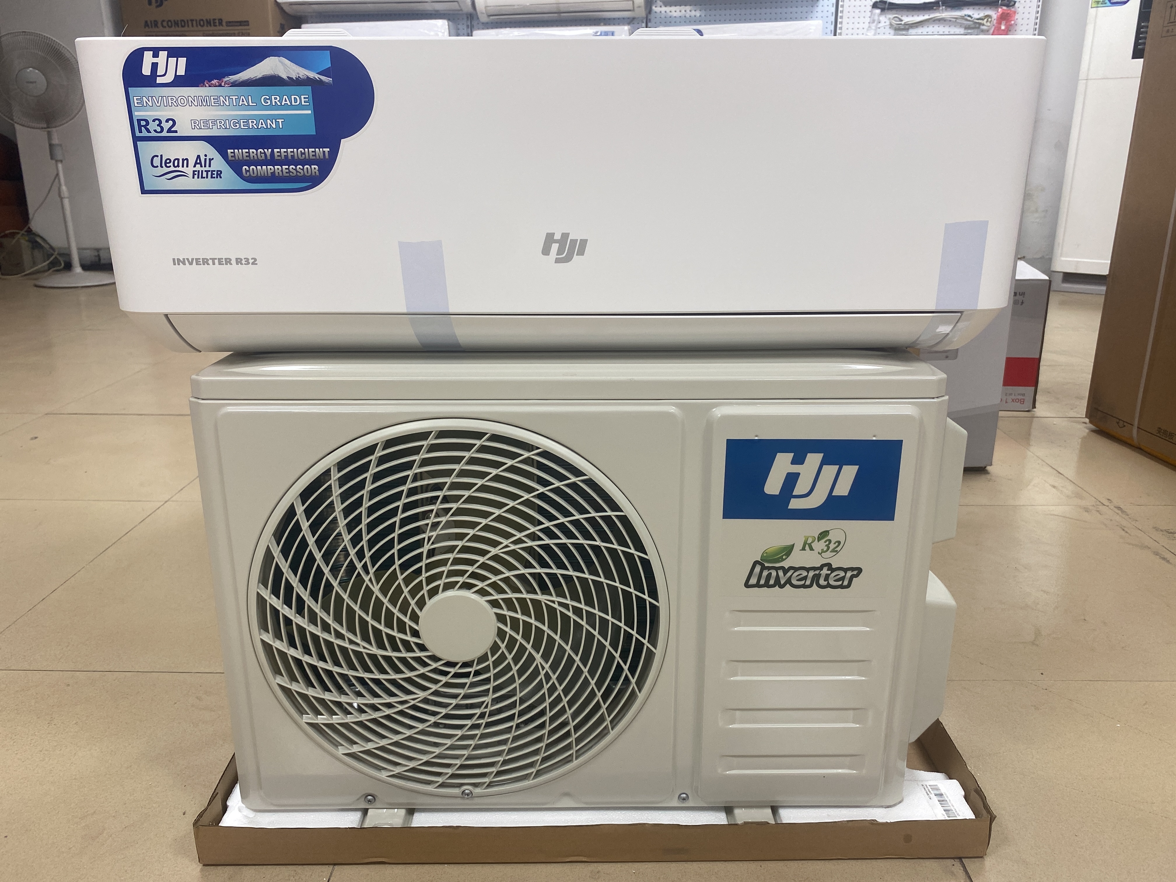 HJI High Quality Smart Split Ac Air Conditioner Gas R32 2hp 240000BTU Foshan Official Cooling System Energy Save Fast Delivery