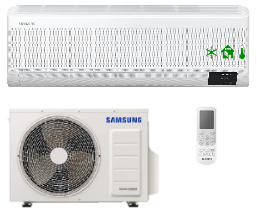 Aux Samsung Cooling Heating Split Wall Air Conditioner 12000BTU High Efficient Portable Air Conditioners