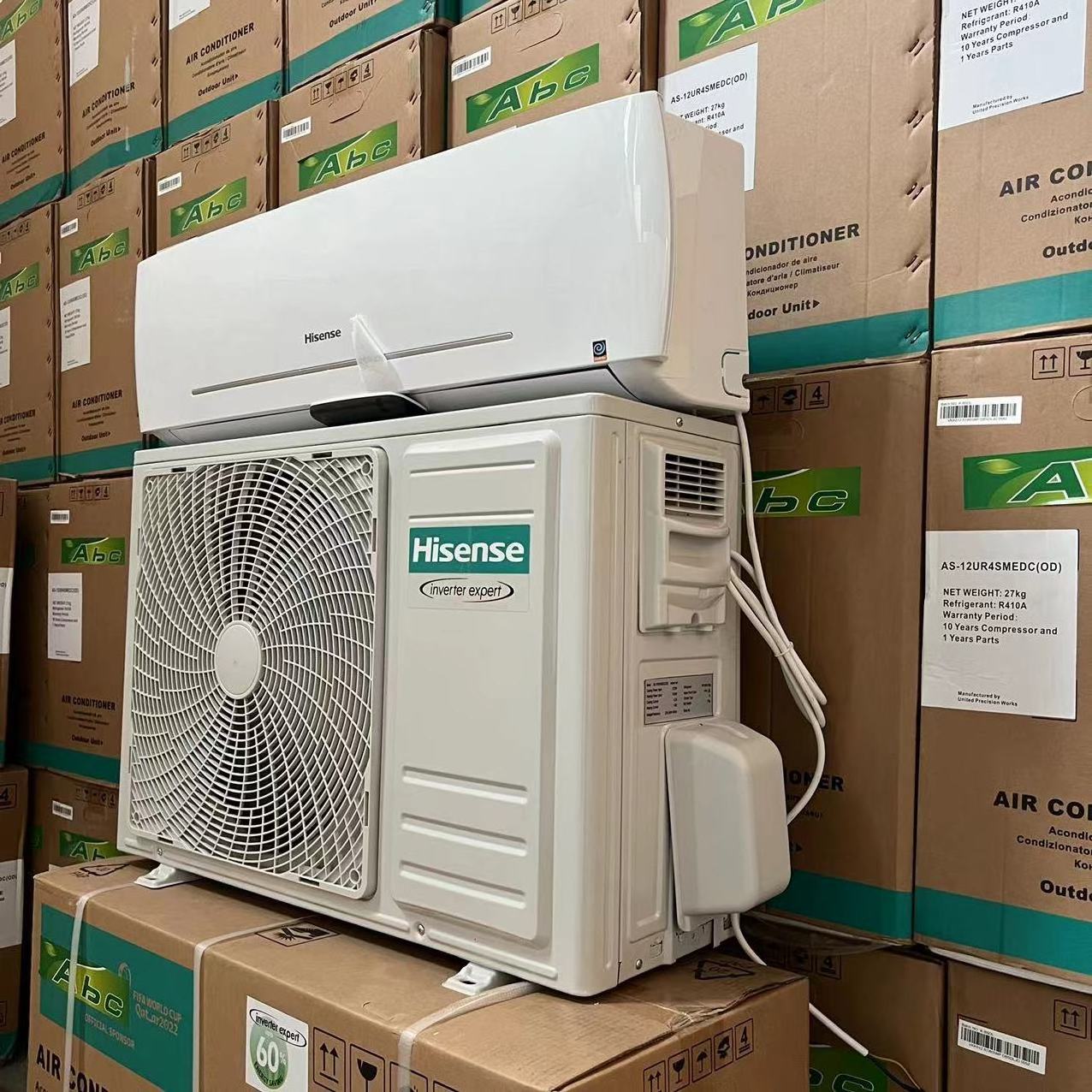 HISENSE split inverter air conditioner 12000btu cool and heat R410a 220v-50/60hz fast cooling high efficiency saves 60% power