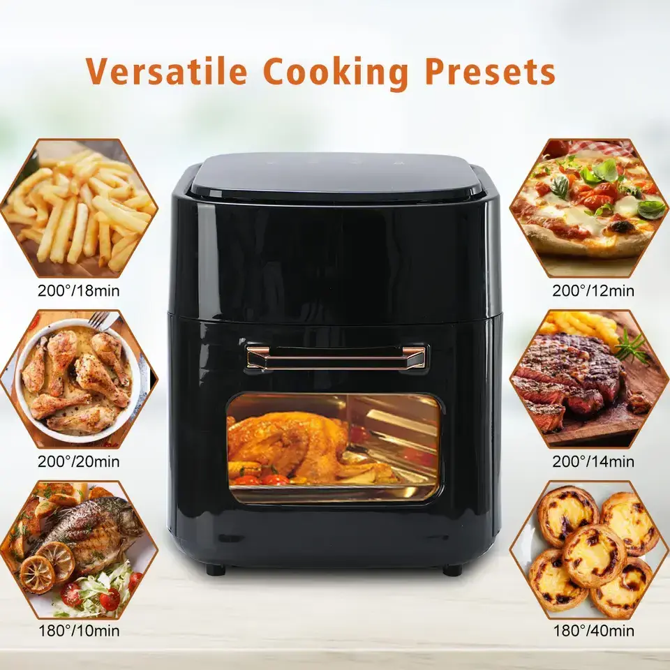 Multifunct Electric Deep Fryers Oil-Free Air Fryer 15L French Fries 1700W Toaster Air fryer