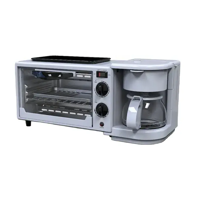 Multifunctional electric microwave oven coffee maker sandwich toaster 3 in 1 breakfast maker