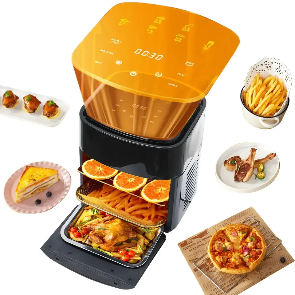 Multifunct Electric Deep Fryers Oil-Free Air Fryer 15L French Fries 1700W Toaster Air fryer