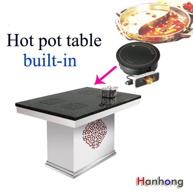 Wholesale Stainless steel outdoor Korean camping hot pot table